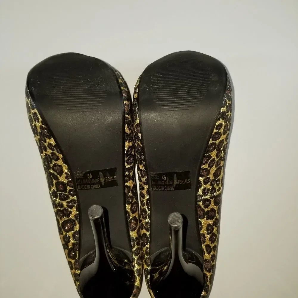 WOMEN"S ANIMAL PRINT STILETTOS PUMP SHOES - Picture 14 of 15